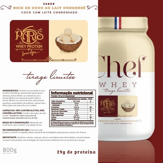 CHEF WHEY 800G COCO C/ LEITE CONDENSADO
