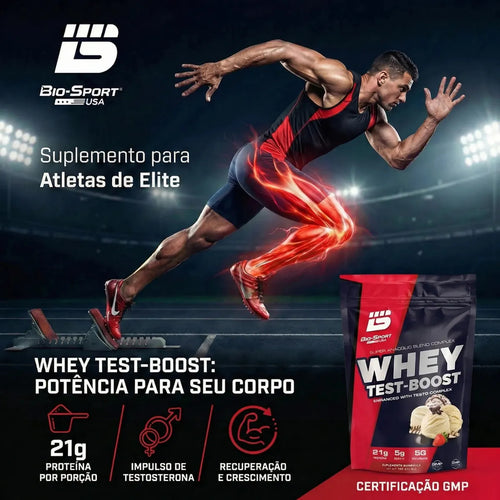 Whey Test-Boost 900g (Refil) - Baunilha | Bio Sport
