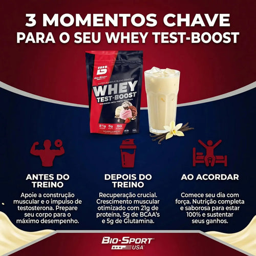 Whey Test-Boost 900g (Refil) - Baunilha | Bio Sport