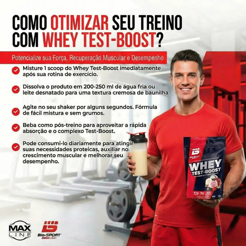 Whey Test-Boost 900g (Refil) - Baunilha | Bio Sport