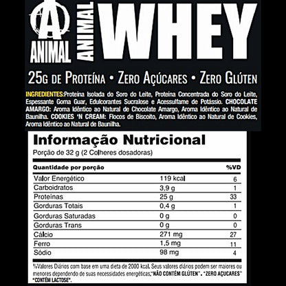 ANIMAL WHEY 907G COOKIES AND CREAM