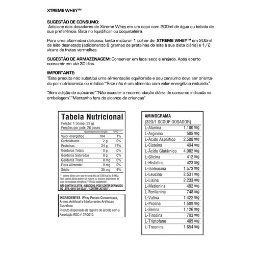 Xtreme Whey 908g - Morango | Blend Proteico Bio Sport