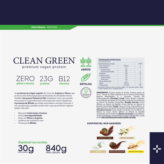 MONODOSE CLEAN GREEN BAUNILHA GOURMET - CELLGENIX