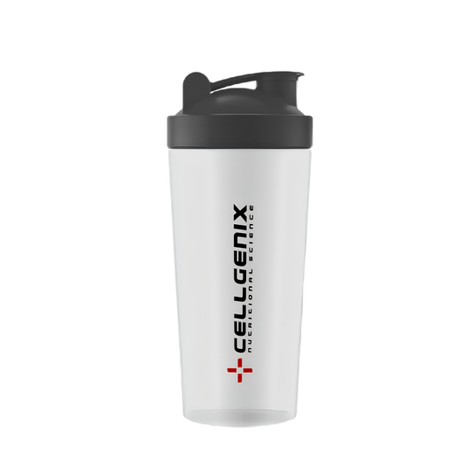 COQUETELEIRA TRANSPARENTE COM TAMPA PRETA E VERM 700ML - CELLGENIX