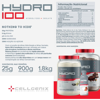 HYDRO 100 1,8KG BAUNILHA - CELLGENIX