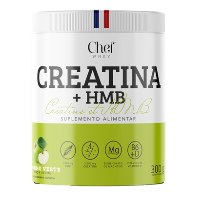 Creatina + HMB 300g Maçã Verde | Chef Whey