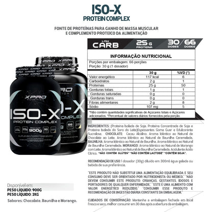 ISO-X PROTEIN COMPLEX 900GR MORANGO XPRO POTE