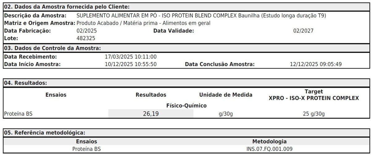 ISO-X PROTEIN COMPLEX 900GR MORANGO XPRO POTE