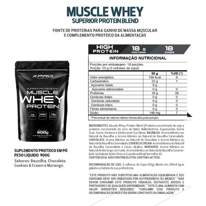 Muscle Protein 900g Refil Baunilha | XPro Nutrition
