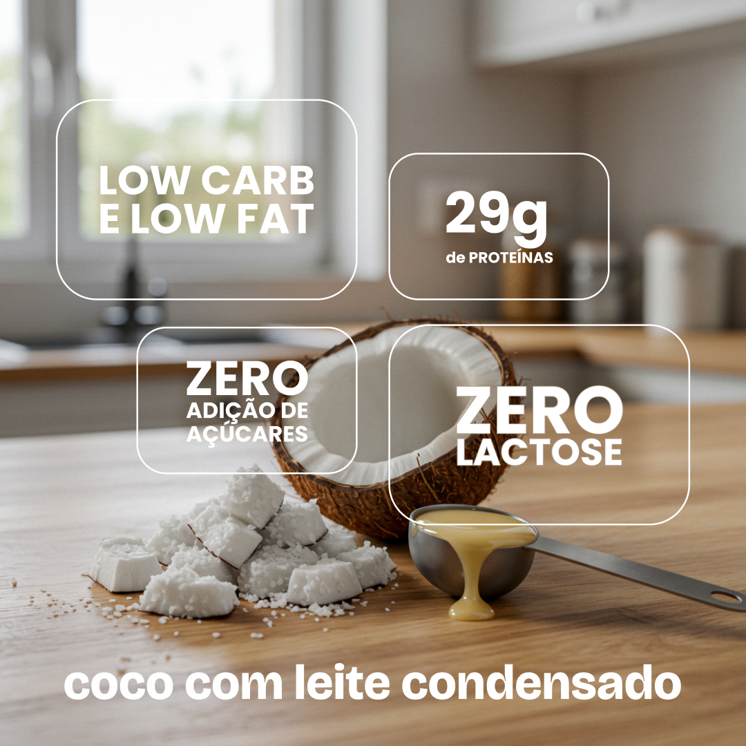 CHEF WHEY 800G COCO C/ LEITE CONDENSADO