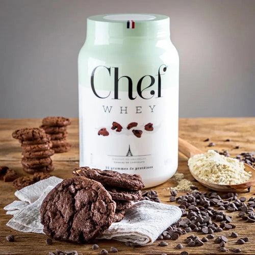 CHEF WHEY 907G BISCUIT AU CHOCOLAT (COOKIES)