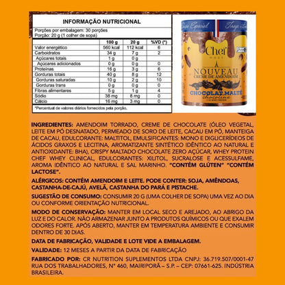 CREME DE AMENDOIM CHOCOTINE 600G - CHEF WHEY