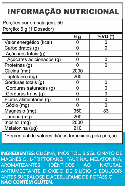 MAGNÉSIO + INOSITOL 300G - LIMÃO COM MEL