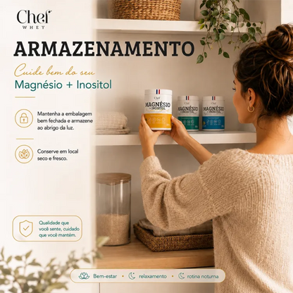 MAGNÉSIO + INOSITOL 300G - LIMÃO COM MEL