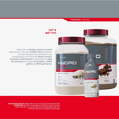 HYDRO 100 900G CHOCOLATE SUICO - CELLGENIX