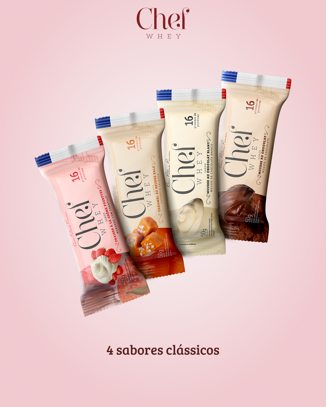 DISPLAY CHEF WHEY BAR MOUSSE CHOCOLATE BRANCO 12 UNIDADES