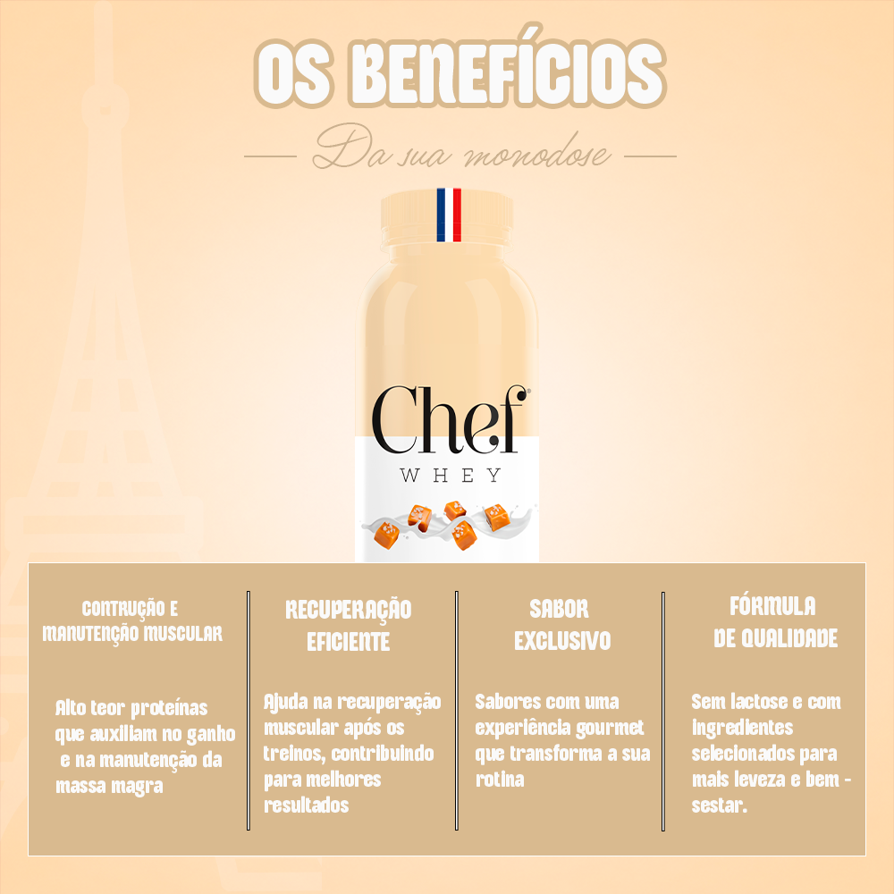 MONODOSE CHEF WHEY 40G CARAMELO SALGADO