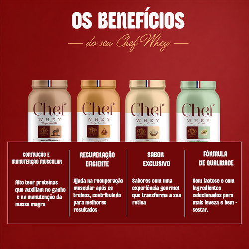 CHEF WHEY 800G COCO C/ LEITE CONDENSADO