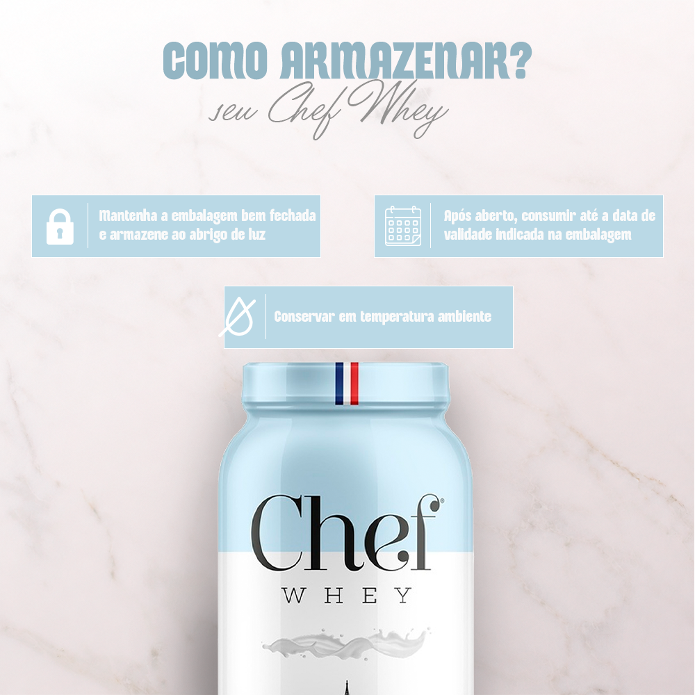 CHEF WHEY 907G AU LAIT (AO LEITE)