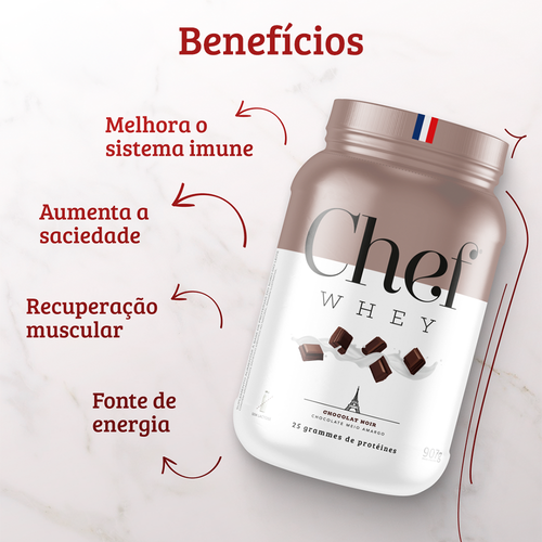 CHEF WHEY 907G BISCUIT AU CHOCOLAT (COOKIES)