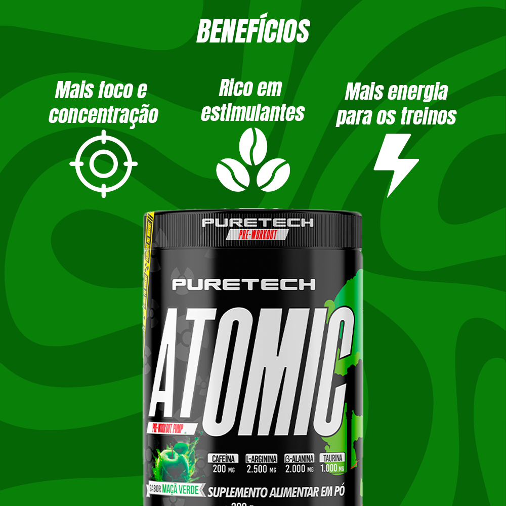 ATOMIC PRE WORKOUT 300G TUTTI FRUTTI-PURETECH