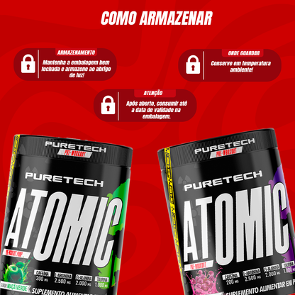 ATOMIC PRE WORKOUT 300G TUTTI FRUTTI-PURETECH