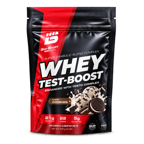 Whey Test-Boost 900g – Refil Cookies Cream