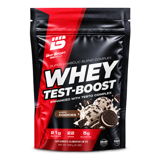 Whey Test-Boost 900g – Refil Cookies Cream