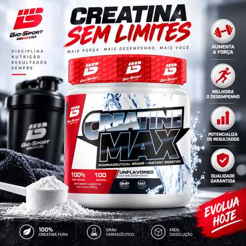 Creatina Max Pura 300g – Monohidratada
