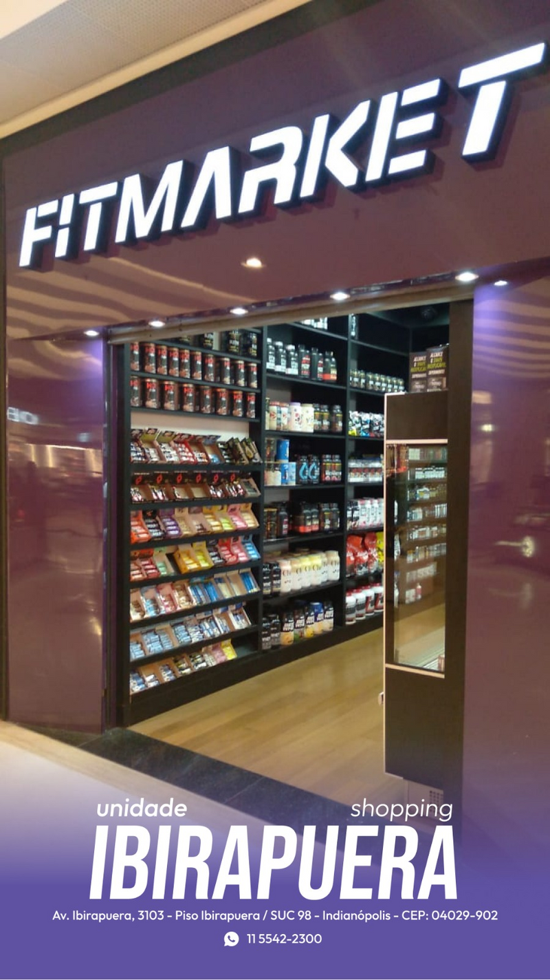 Fachada da loja Nutrafit Fitmarket Ibirapuera