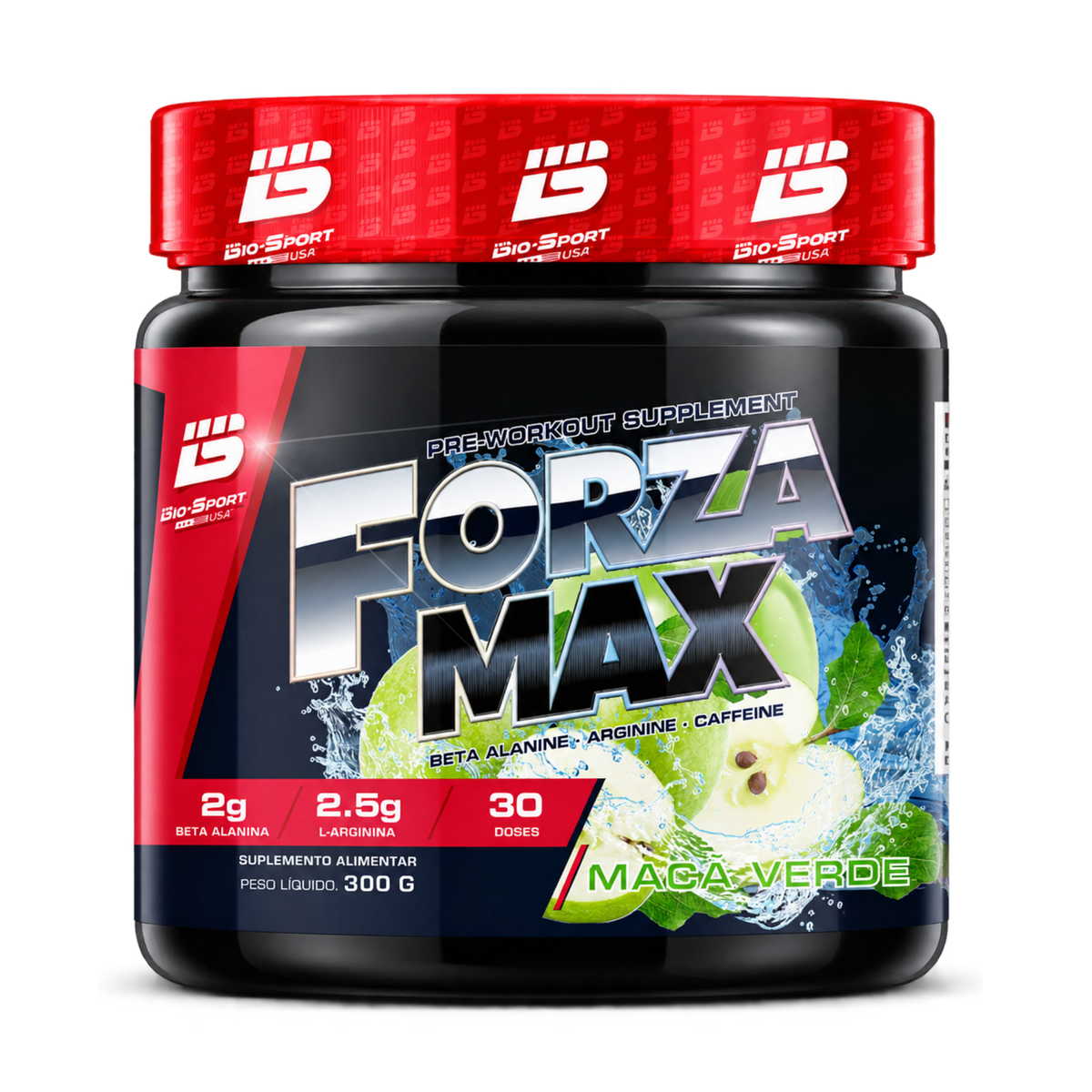 Forza Max 300g – Pré-Treino Maçã Verde
