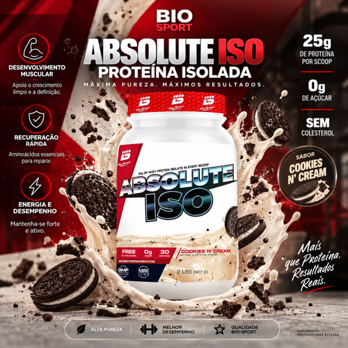 Absolute Iso Whey 907g – Cookies N’ Cream
