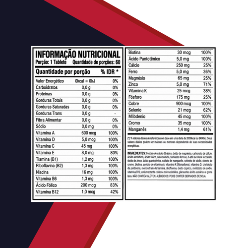 Multi Max 60 Comprimidos – Multivitamínico