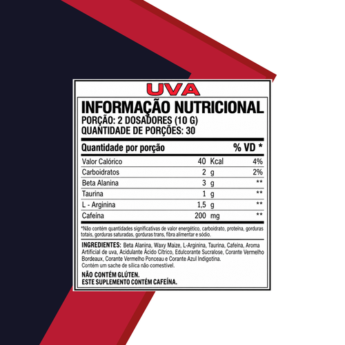 Forza Max 300g – Pré-Treino Sabor Uva