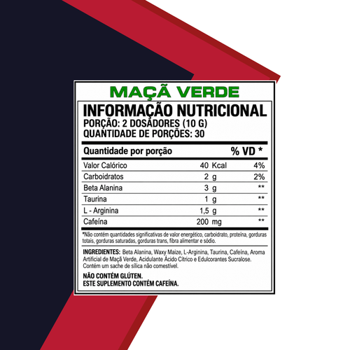 Forza Max 300g – Pré-Treino Maçã Verde