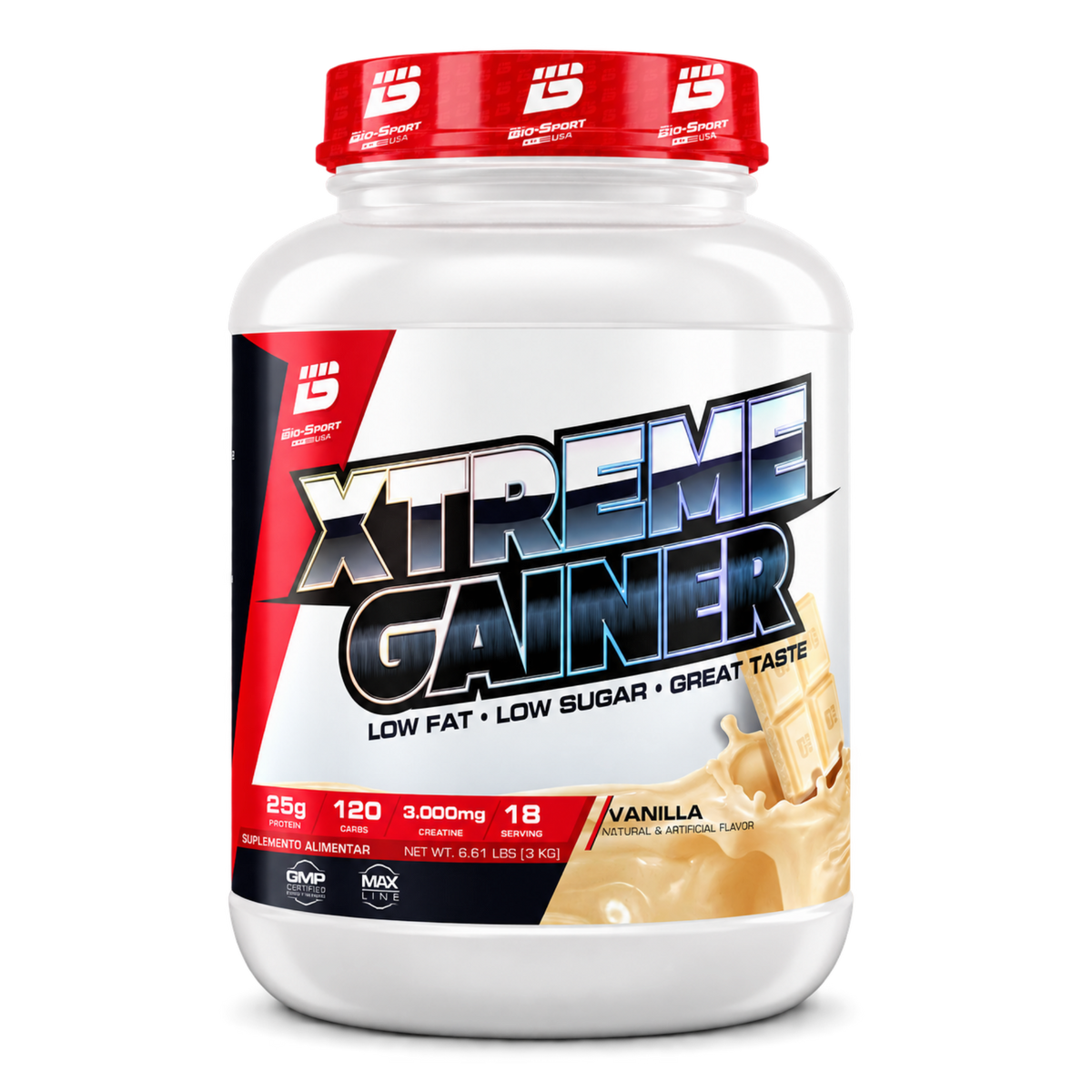 Xtreme Gainer 3kg –  Pote Sabor Baunilha