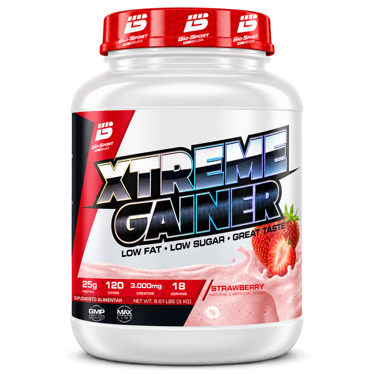 Xtreme Gainer 3kg – Pote Sabor Morango