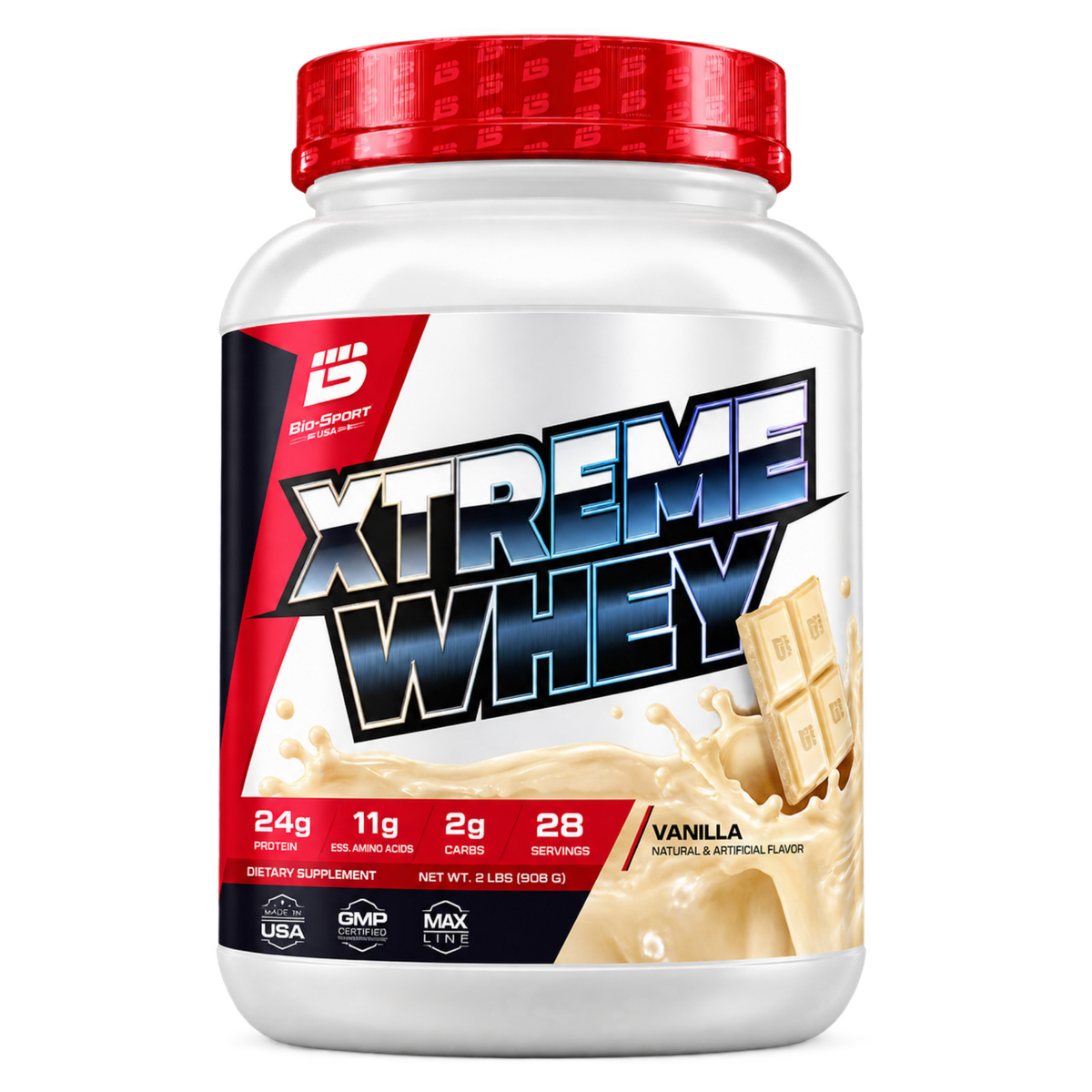 Xtreme Whey 908g Bio Sport USA – Baunilha