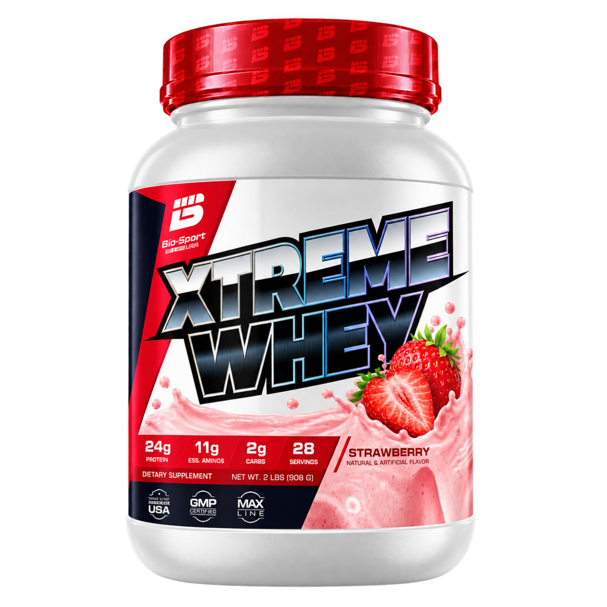 Xtreme Whey 908g Bio Sport USA – Morango