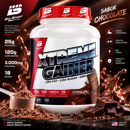 Xtreme Gainer 3kg – Pote Sabor Chocolate