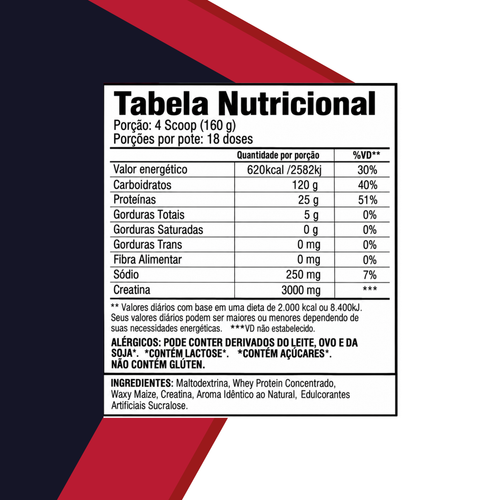 Xtreme Gainer 3kg – Pote Sabor Morango
